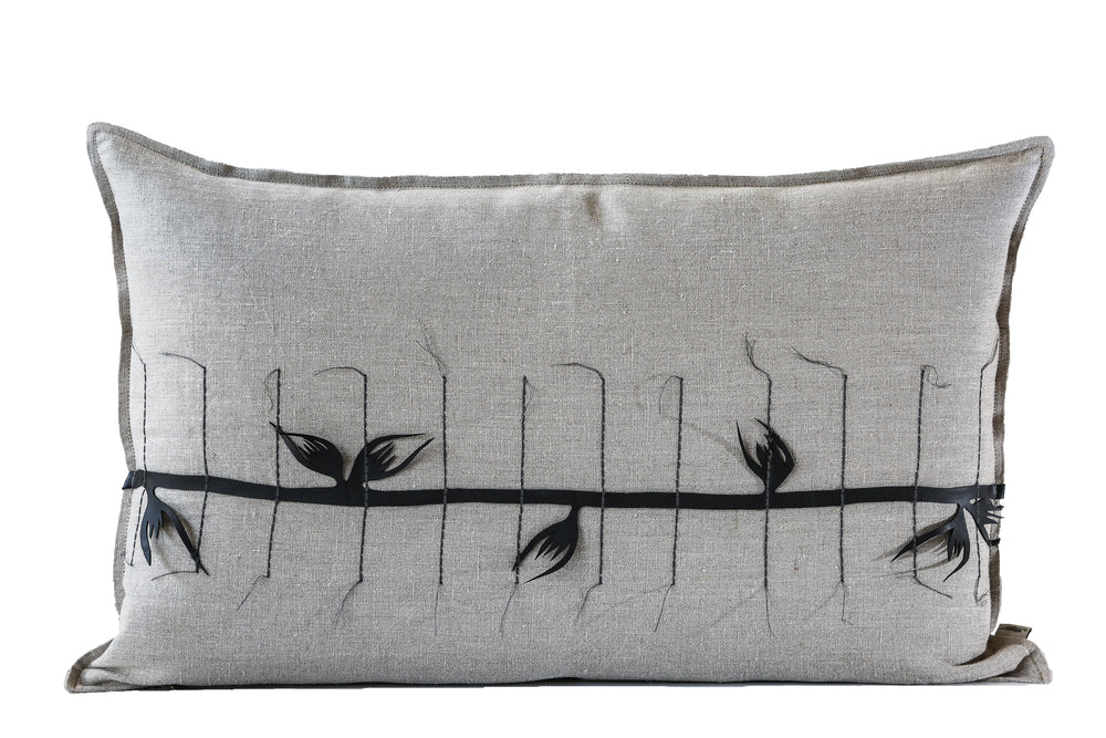 Rubber Applique Cushion