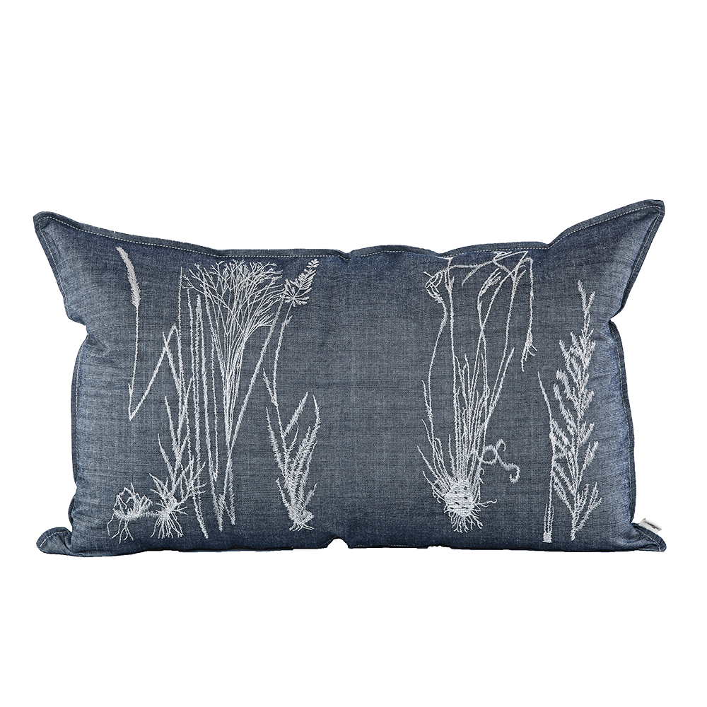 Denim Grasses Cushion