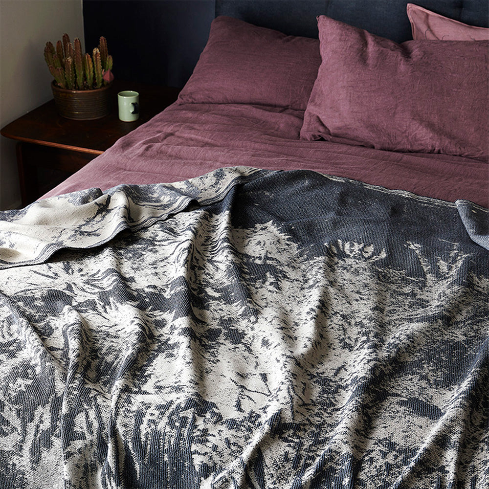 Aloe Hill Jacquard Throw