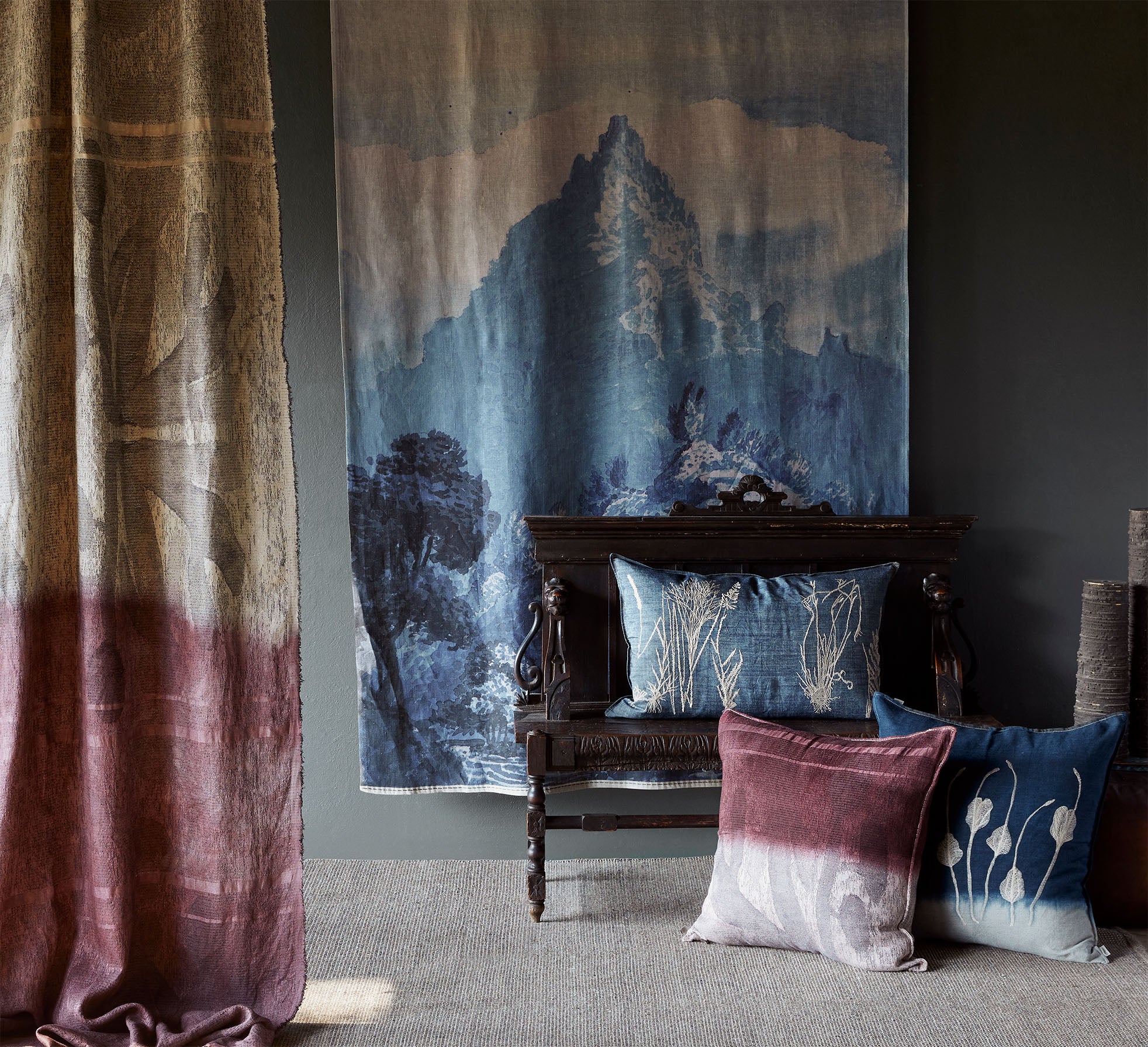 Denim Grasses Cushion