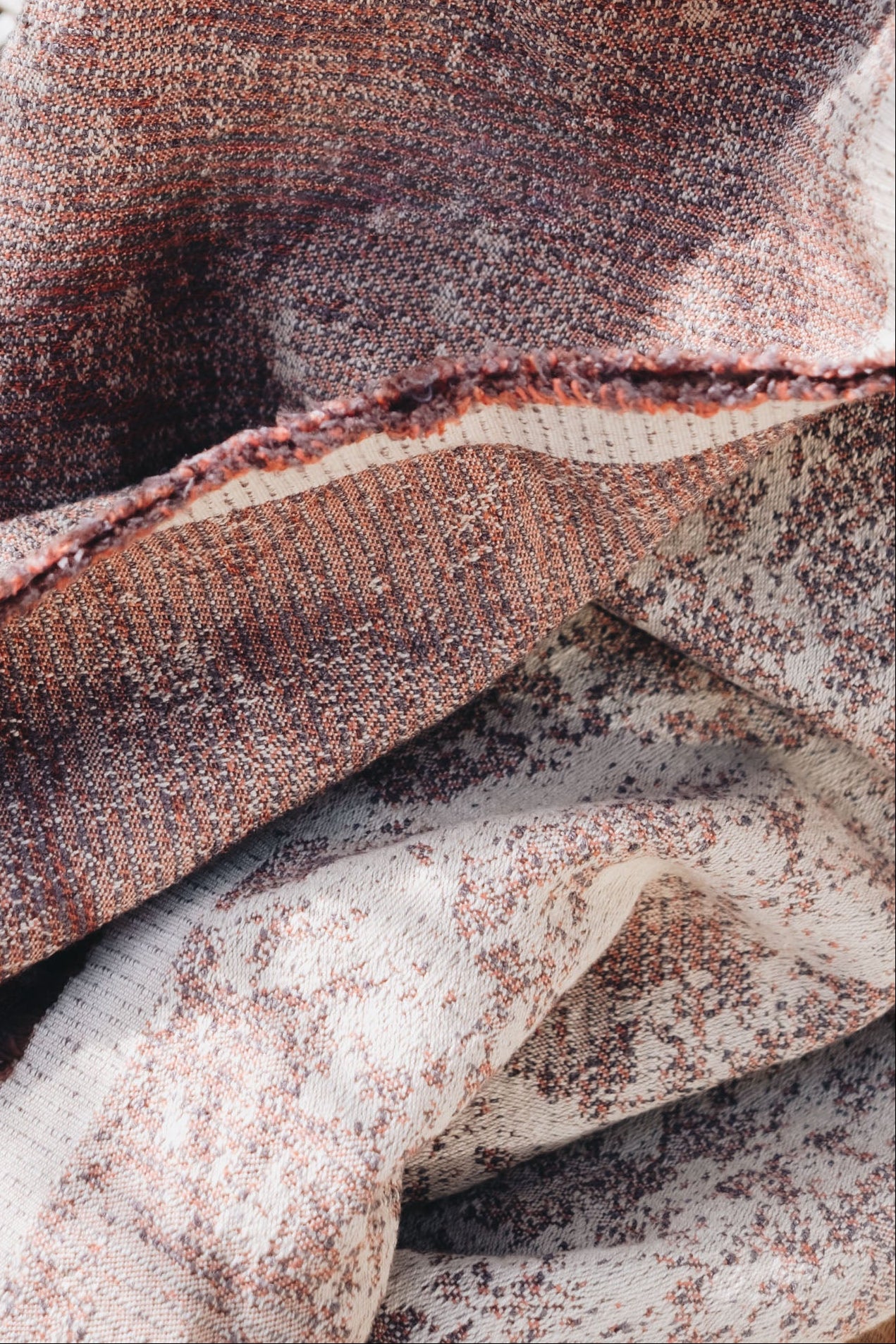 Rust Dolerite Jacquard Throw