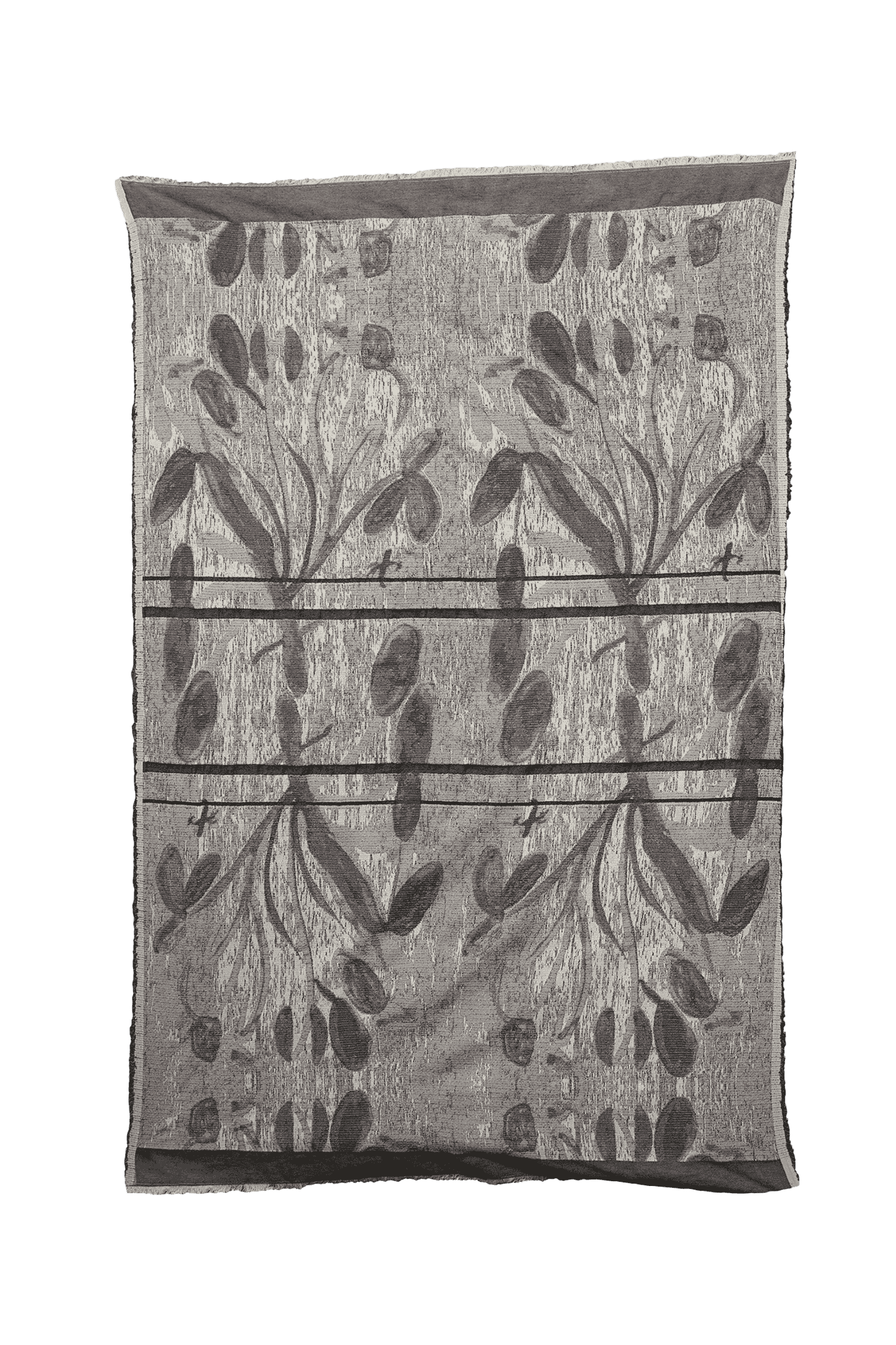 Green Watercolour Jacquard Throw