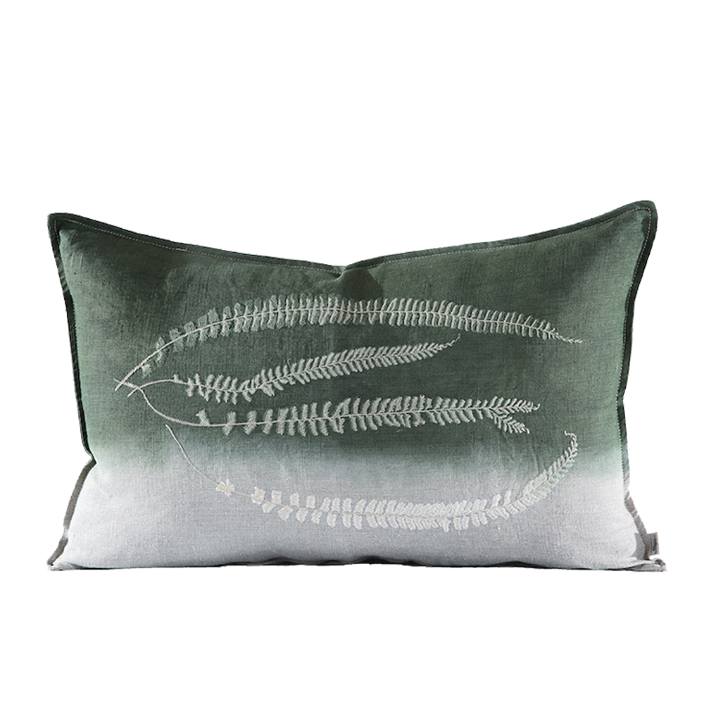 Fern 2 Embroidered Cushion