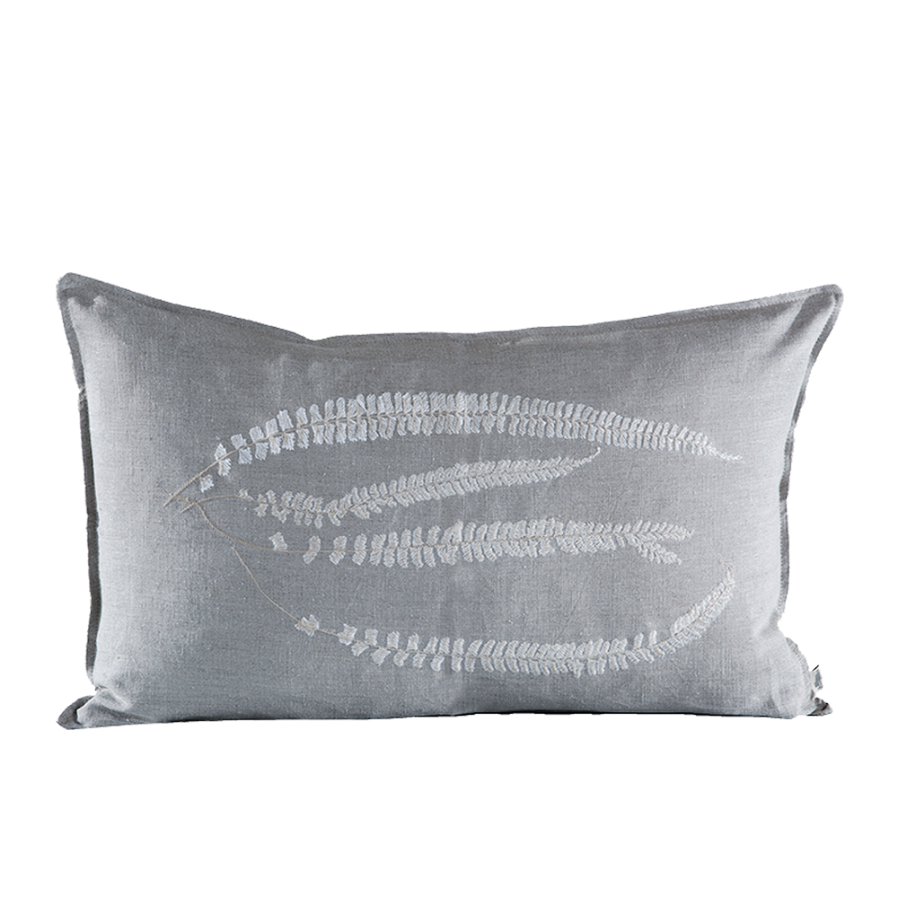 Fern 2 Embroidered Cushion