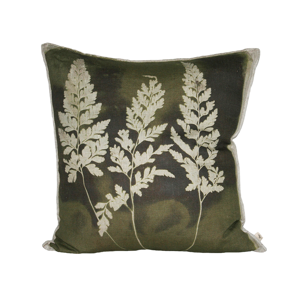 Fern 3 Asplenium Cushion, Printed