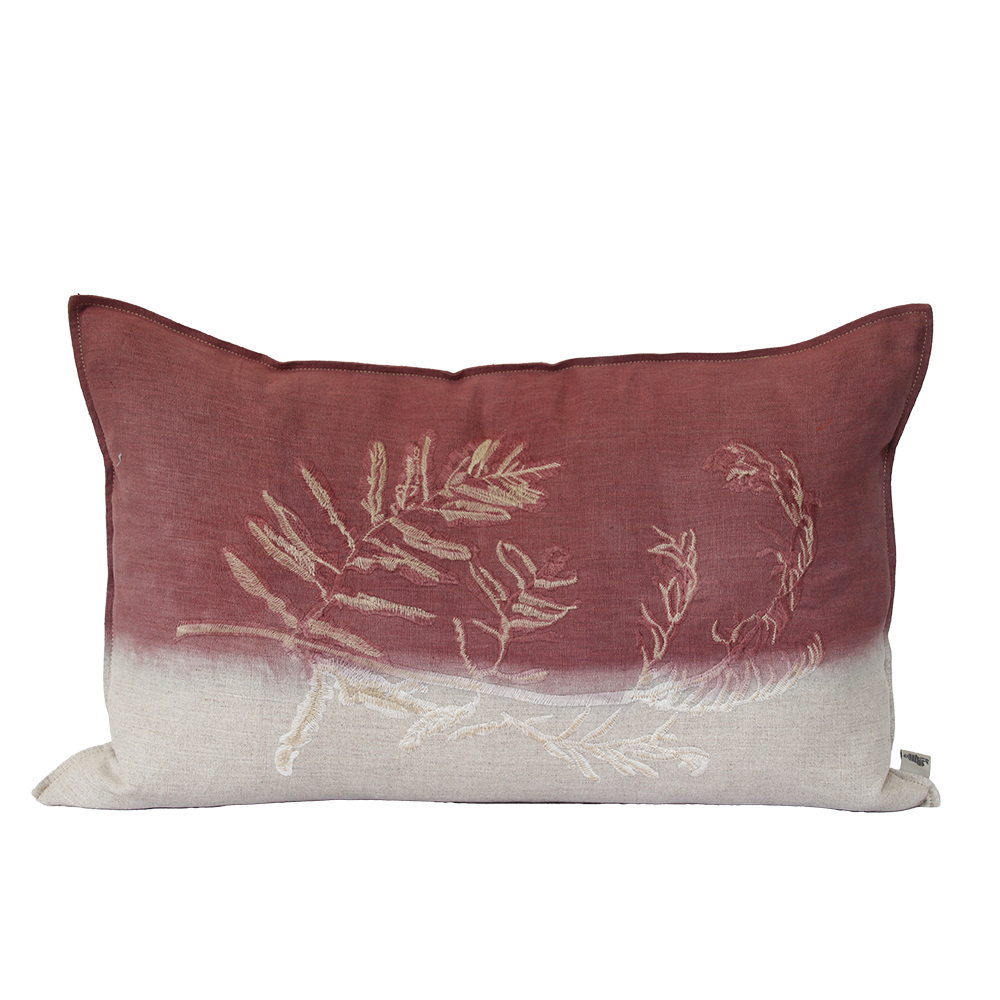 Fern 1 Embroidered Cushion