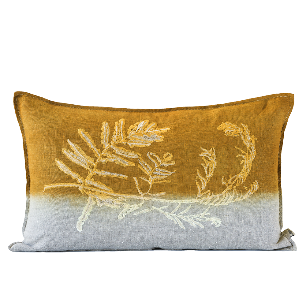Fern 1 Embroidered Cushion