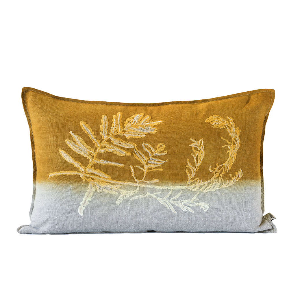 Fern 1 Embroidered Cushion