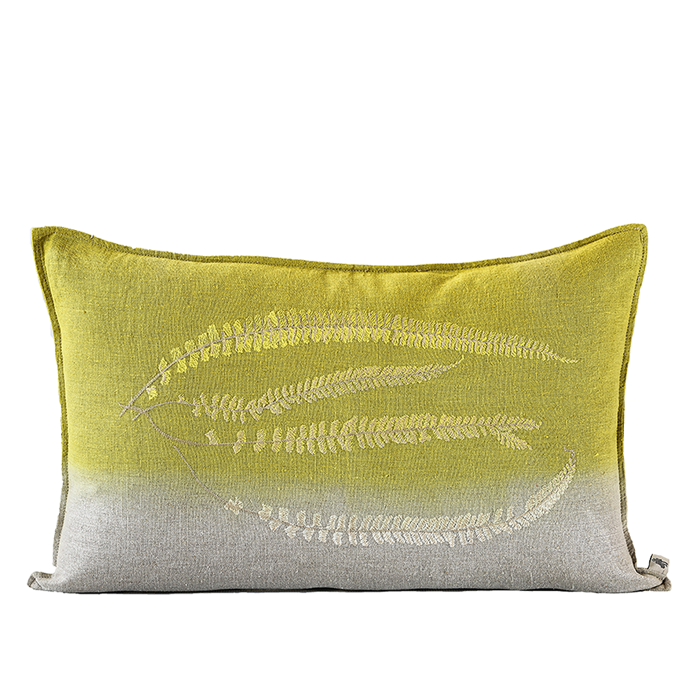 Fern 2 Embroidered Cushion