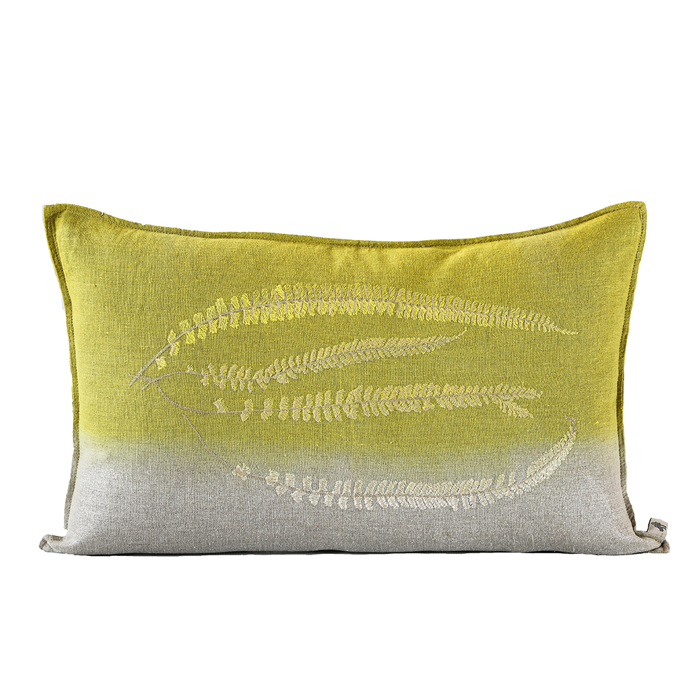 Fern 2 Embroidered Cushion