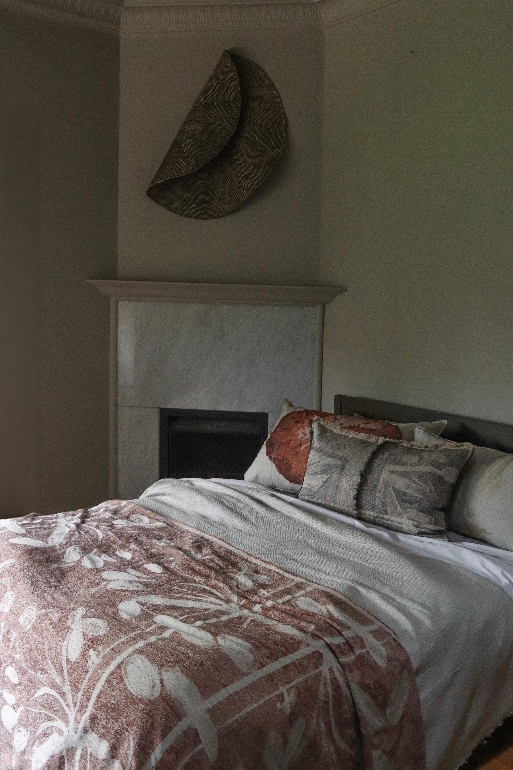 Rust Watercolour Jacquard Throw