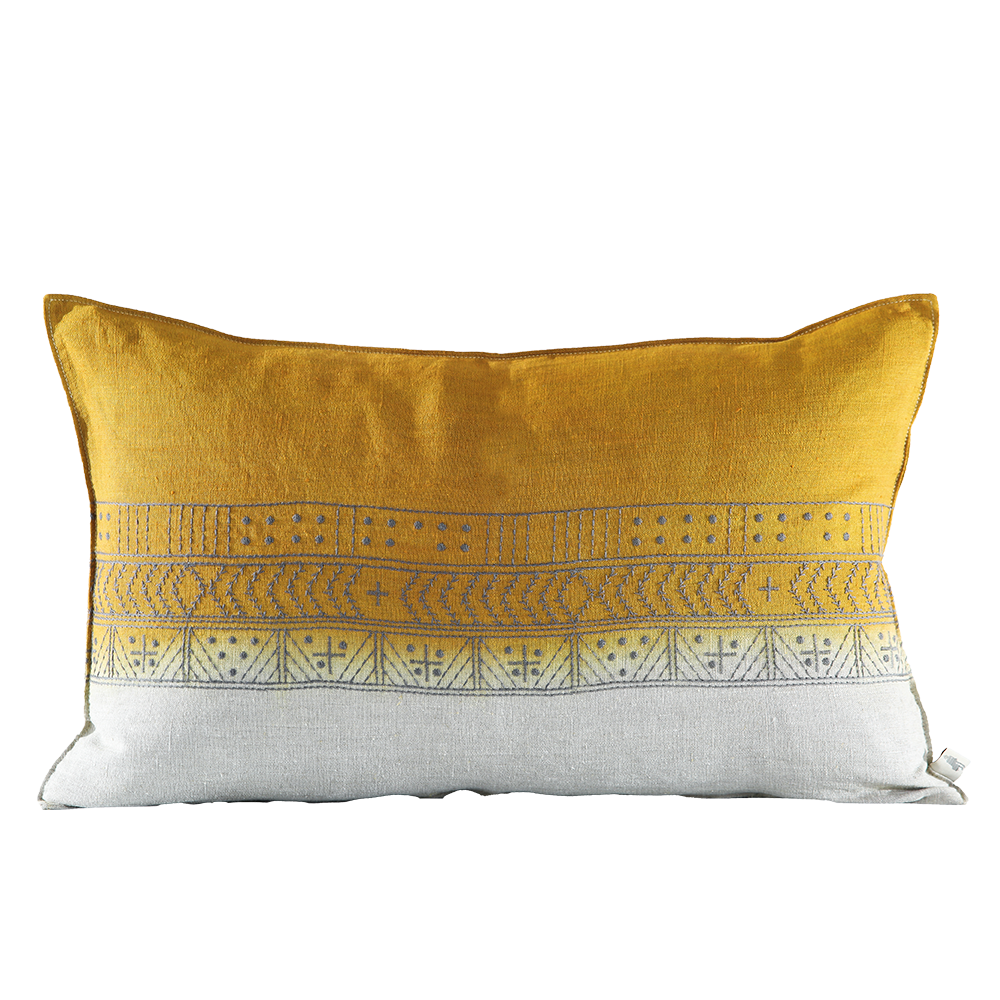 Mr B Charcoal Embroidered Cushion