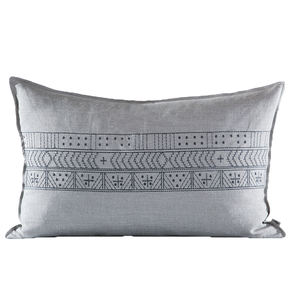 Mr B Charcoal Embroidered Cushion