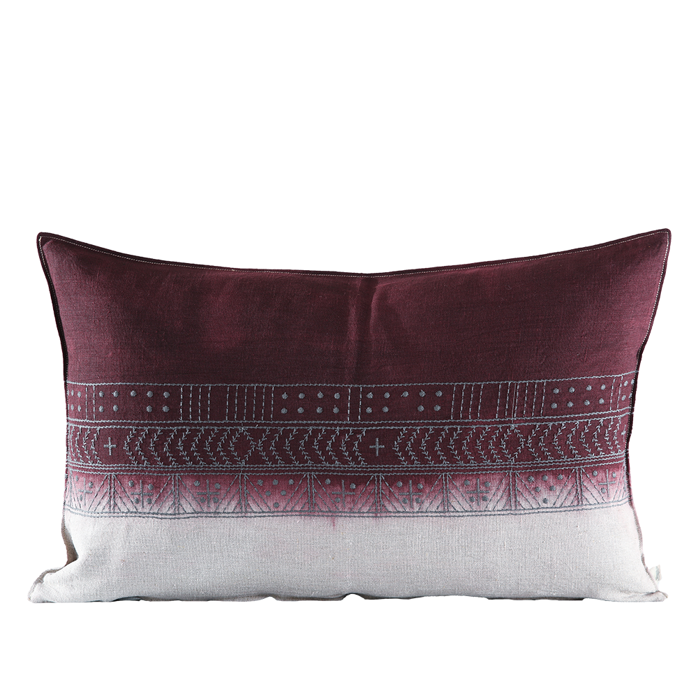 Mr B Charcoal Embroidered Cushion