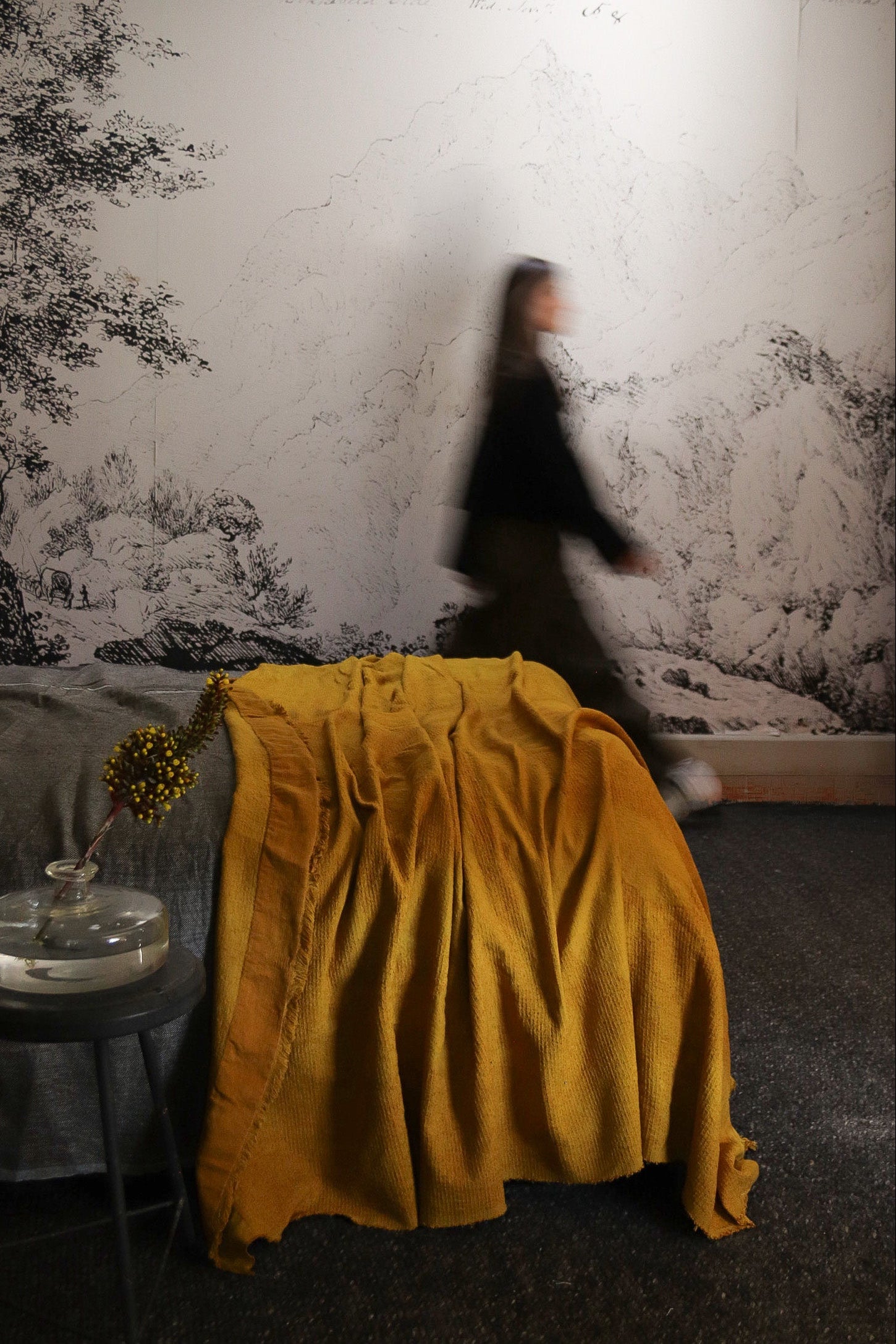 Overdyed Watercolour Throw