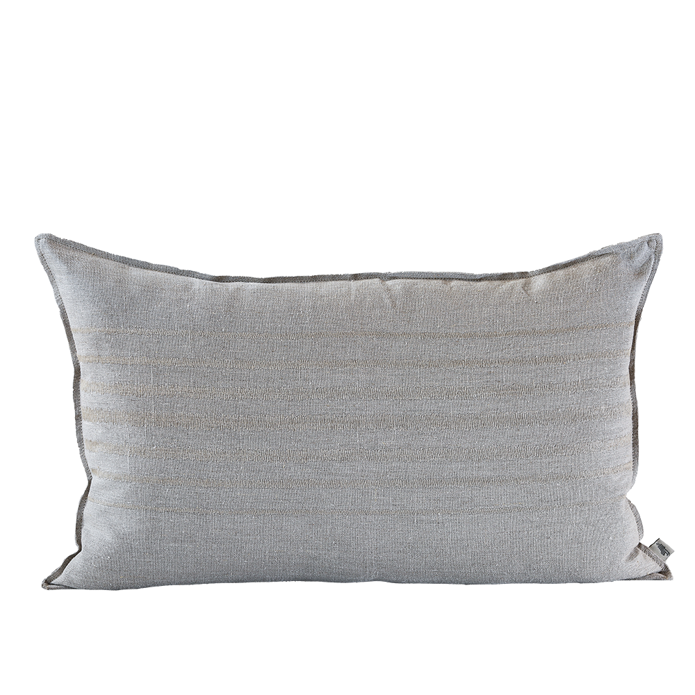 Stripe Stone Embroidered Cushion