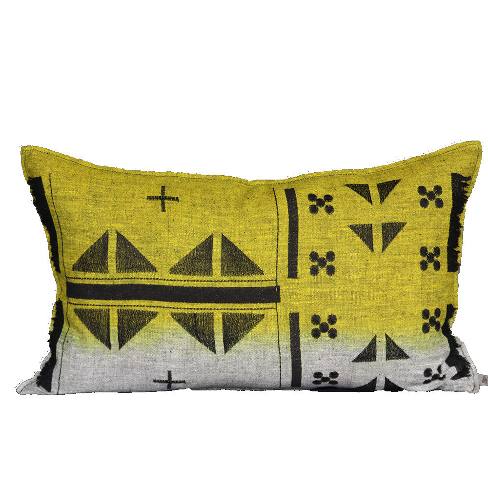 Tlokwa B&W Embroidered Cushion