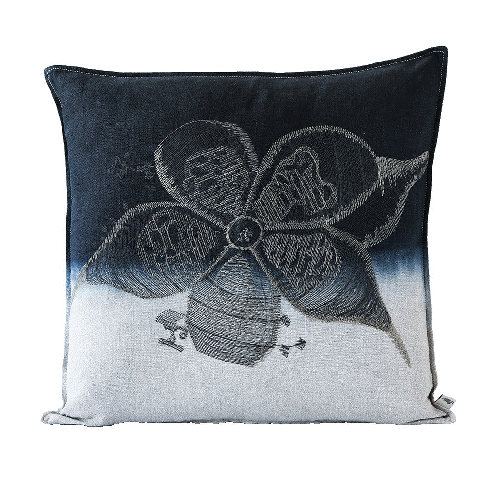Stapelia Embroidered Cushion