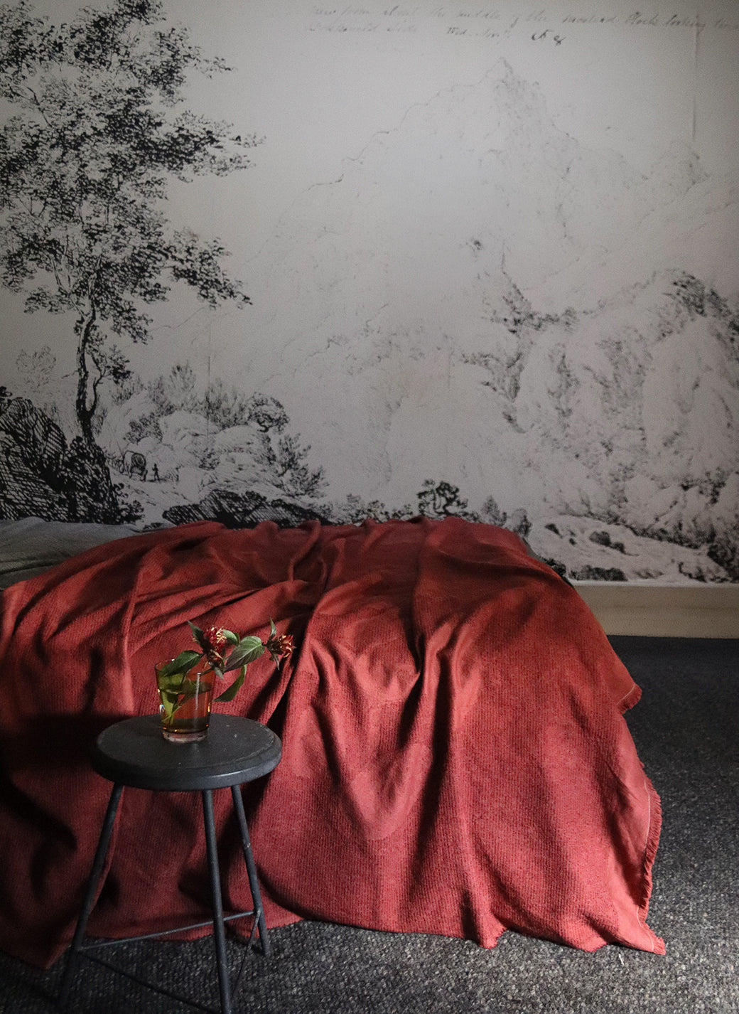 Overdyed Watercolour Jacquard Throw