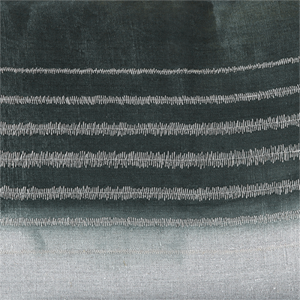 Stone Leaf Embroidered Throw