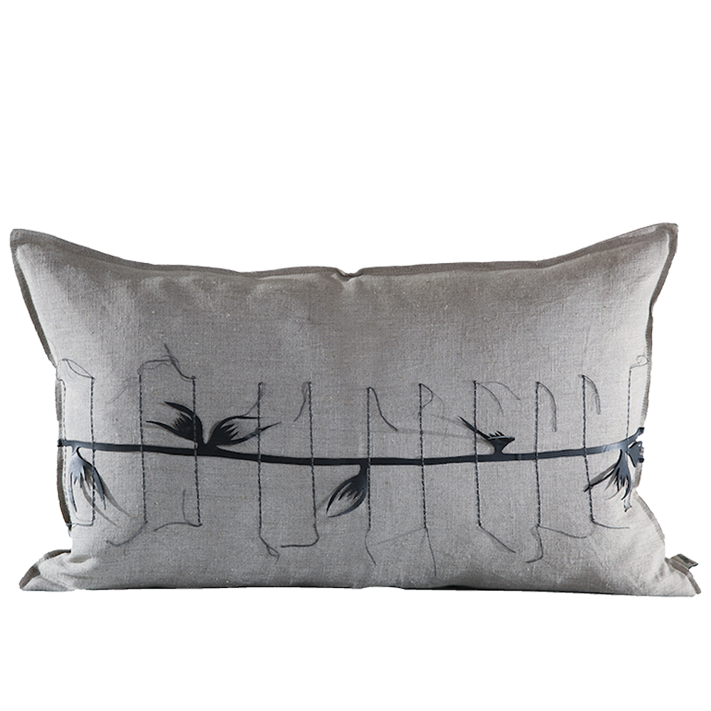 Rubber Applique Cushion