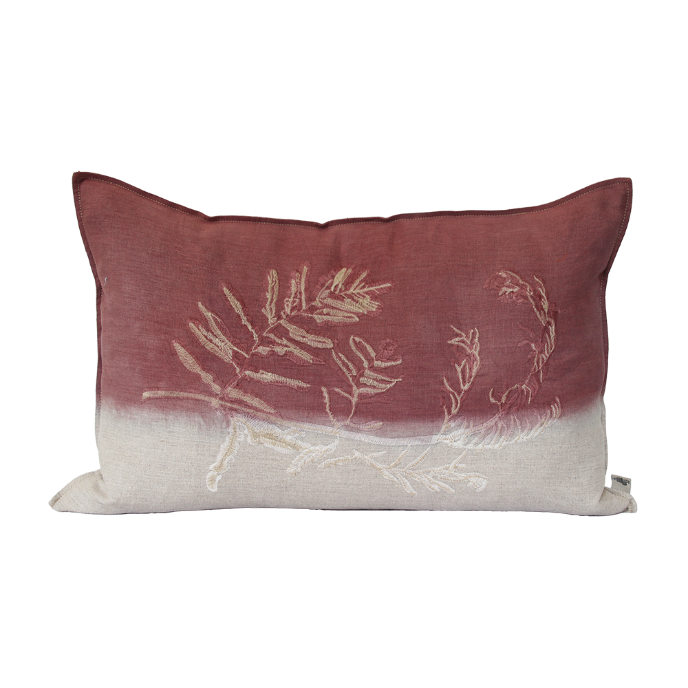 Fern 1 Embroidered Cushion