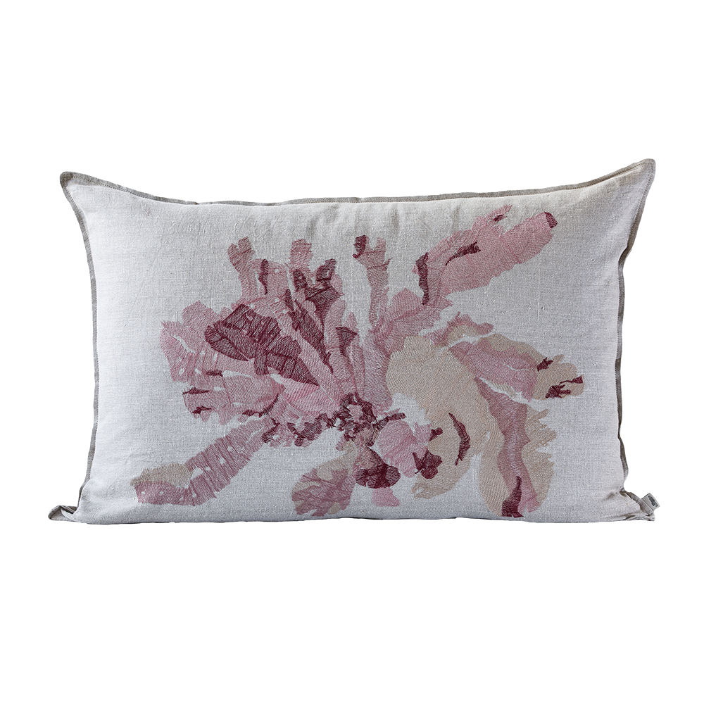Nitiphyllum Pink Embroidered Cushion