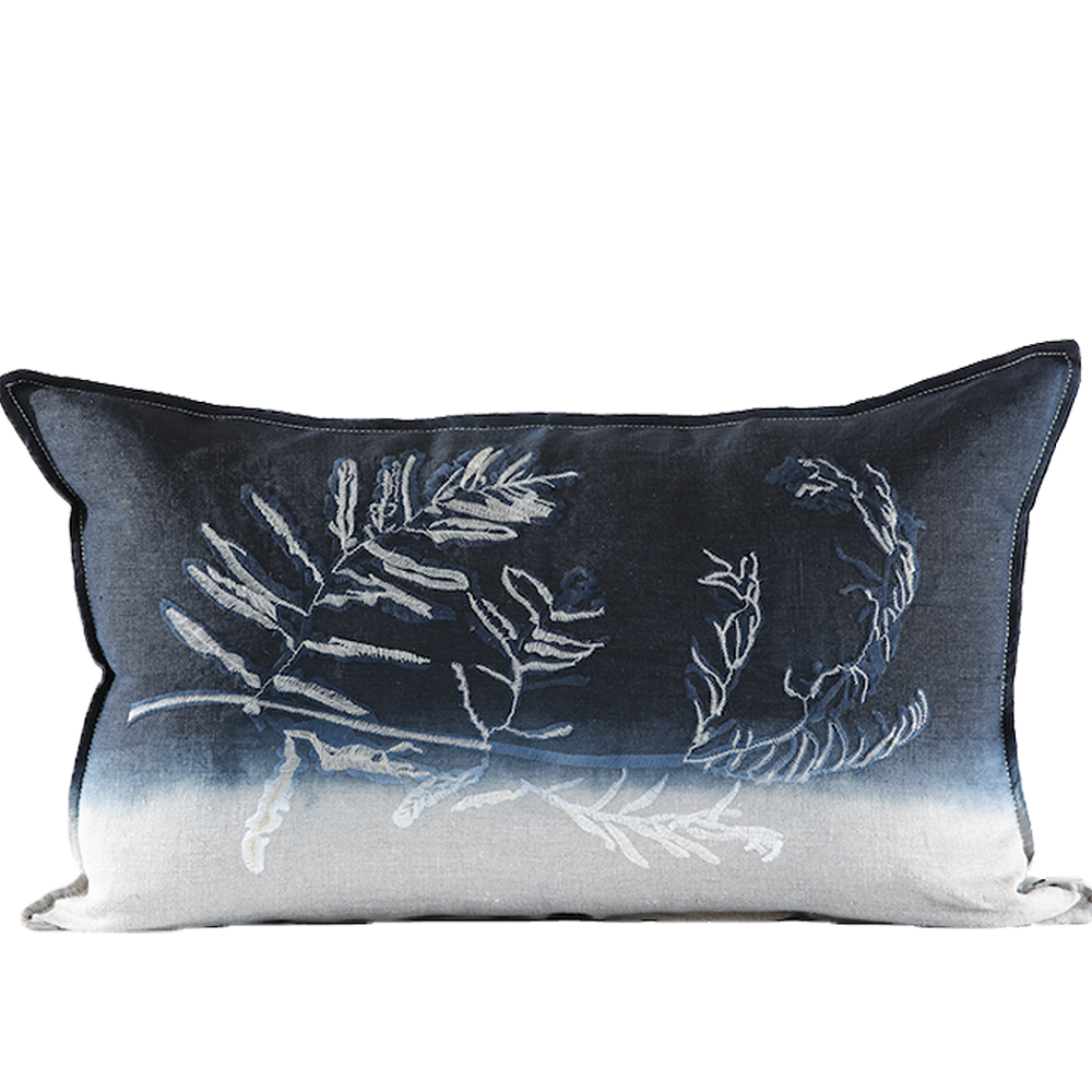 Fern 1 Embroidered Cushion
