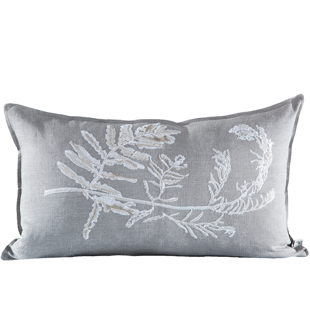 Fern 1 Embroidered Cushion