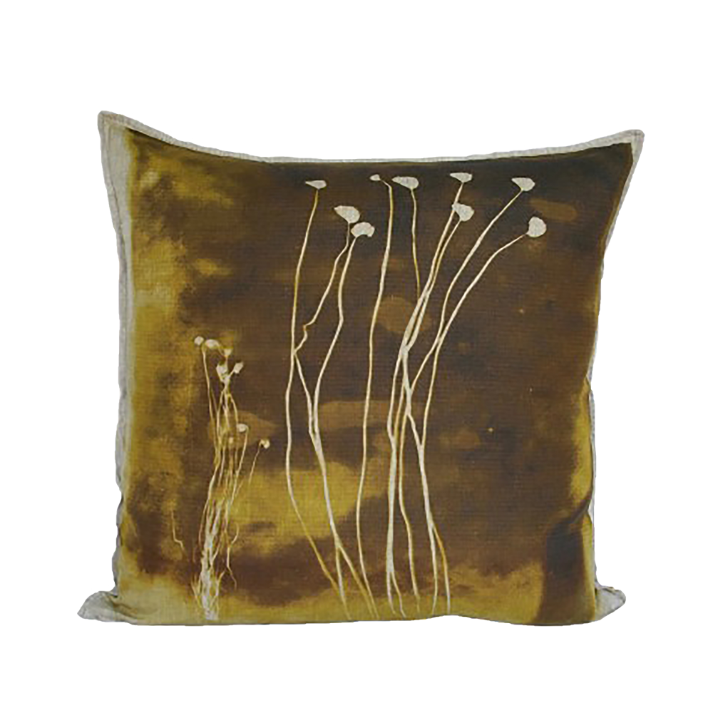 Fern 1 Schizaea Cushion, Printed