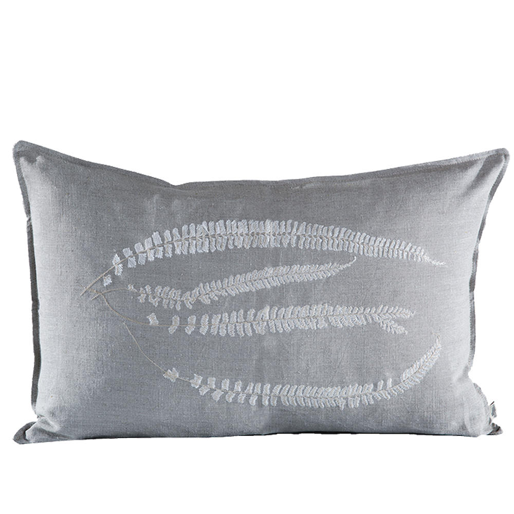 Fern 2 Embroidered Cushion