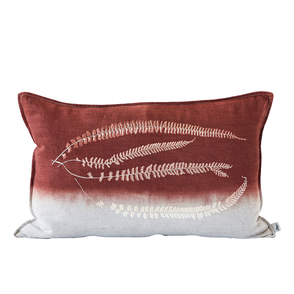 Fern 2 Embroidered Cushion