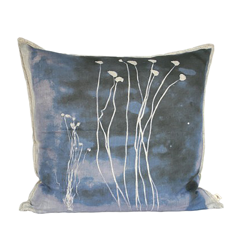 Fern 2 Schizaea Cushion, Printed
