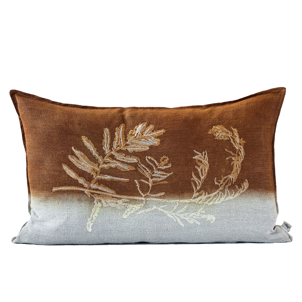 Fern 1 Embroidered Cushion