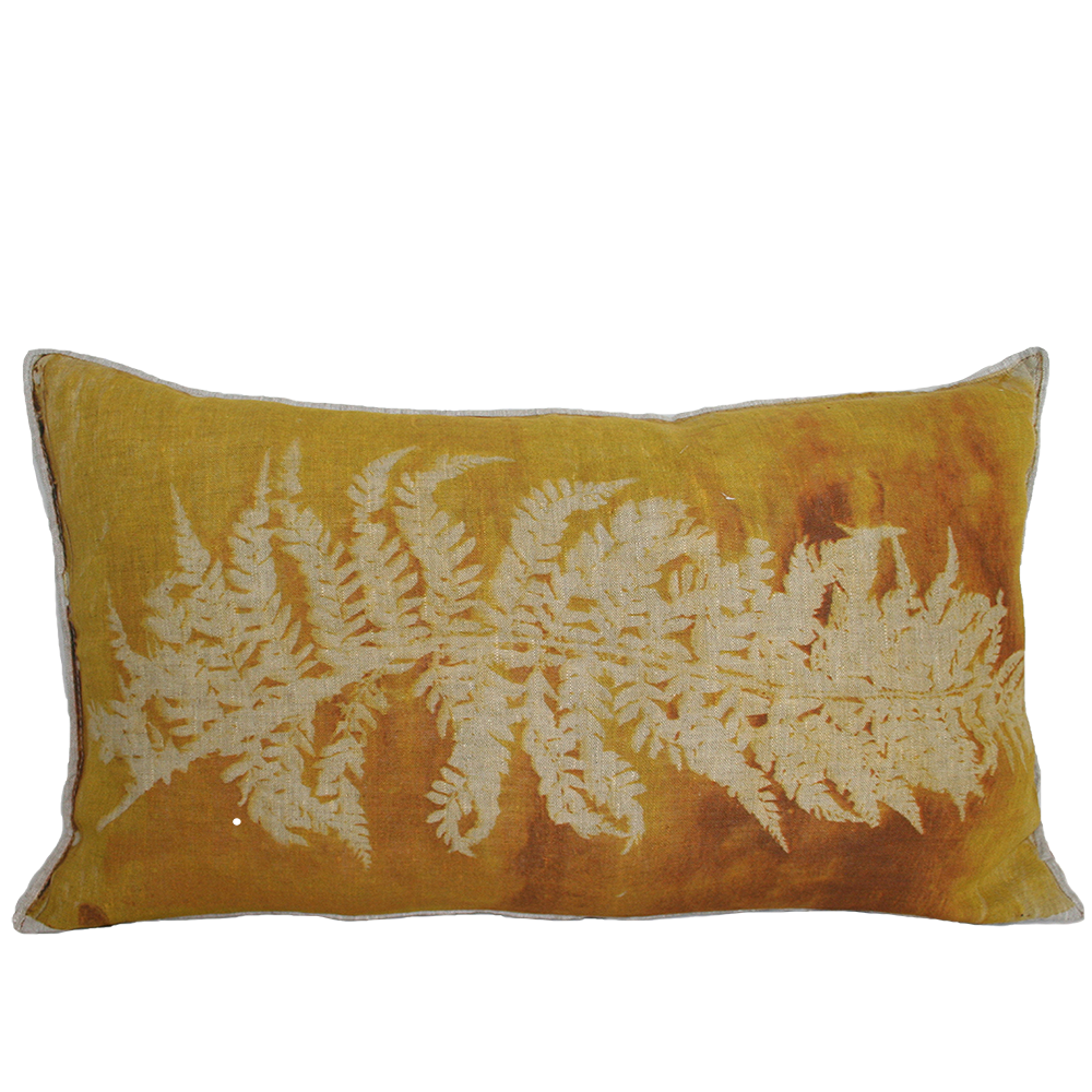 Fern 8 Polysticum Cushion, Printed