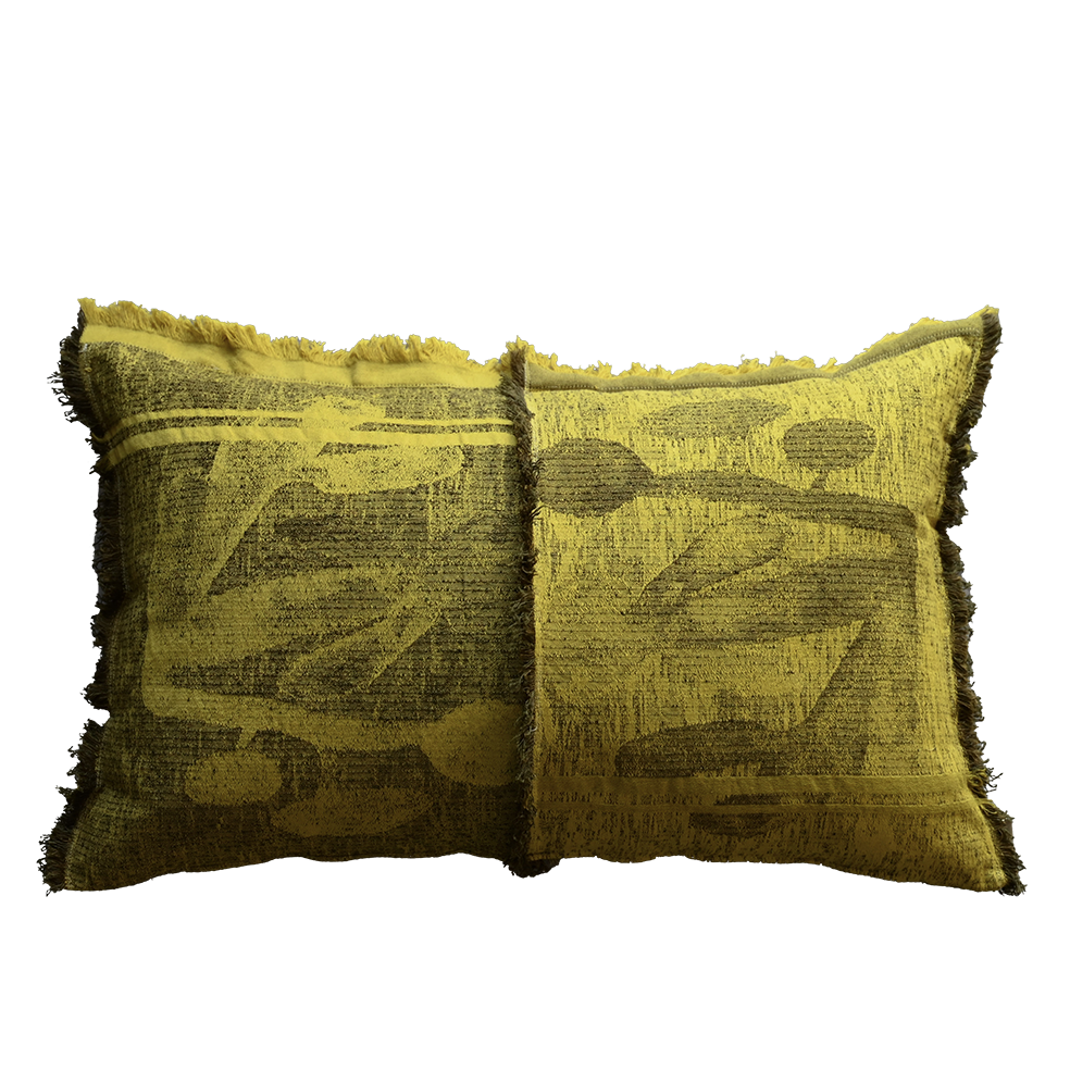 Watercolour Jacquard Cushion