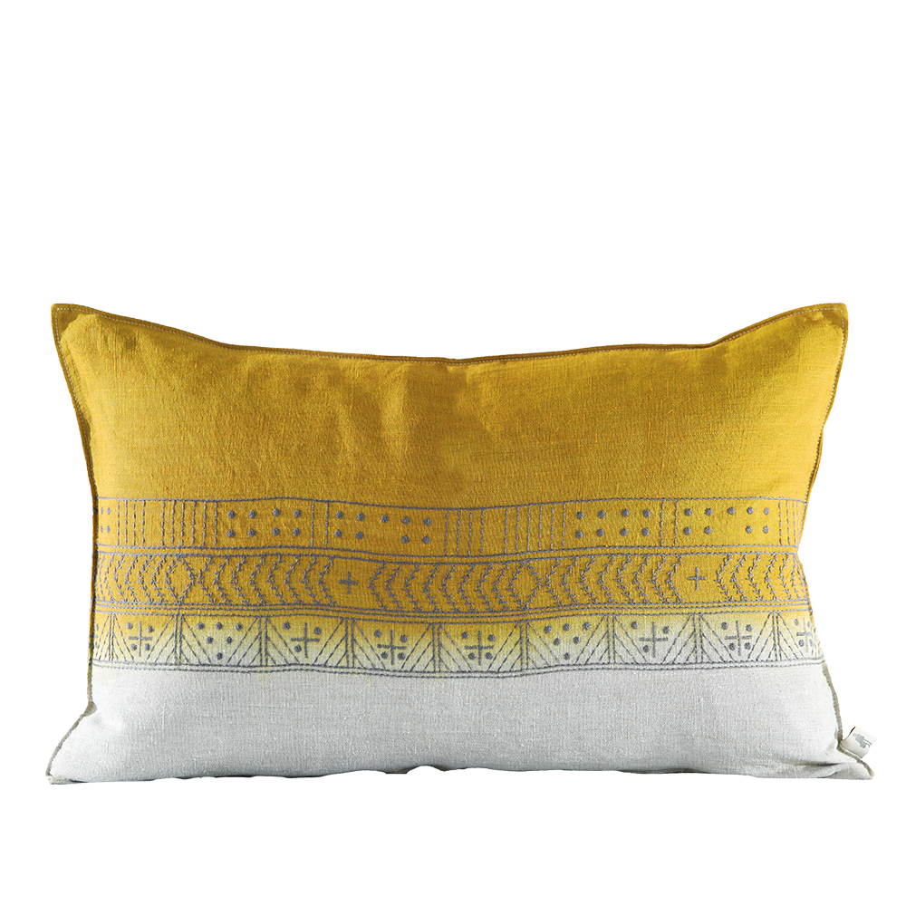 Mr B Charcoal Embroidered Cushion