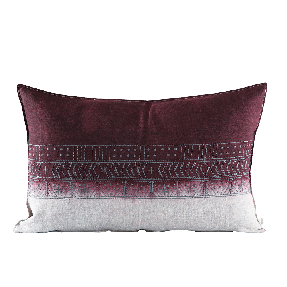 Mr B Charcoal Embroidered Cushion