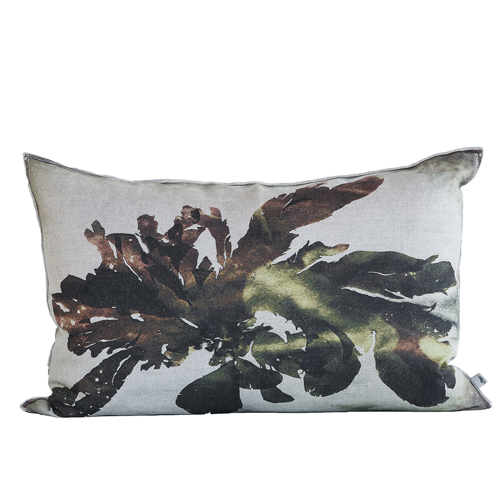 Nitiphyllum Green Cushion, Printed