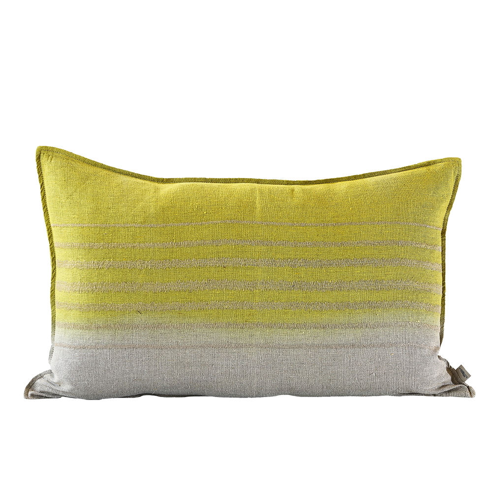 Stripe Stone Embroidered Cushion