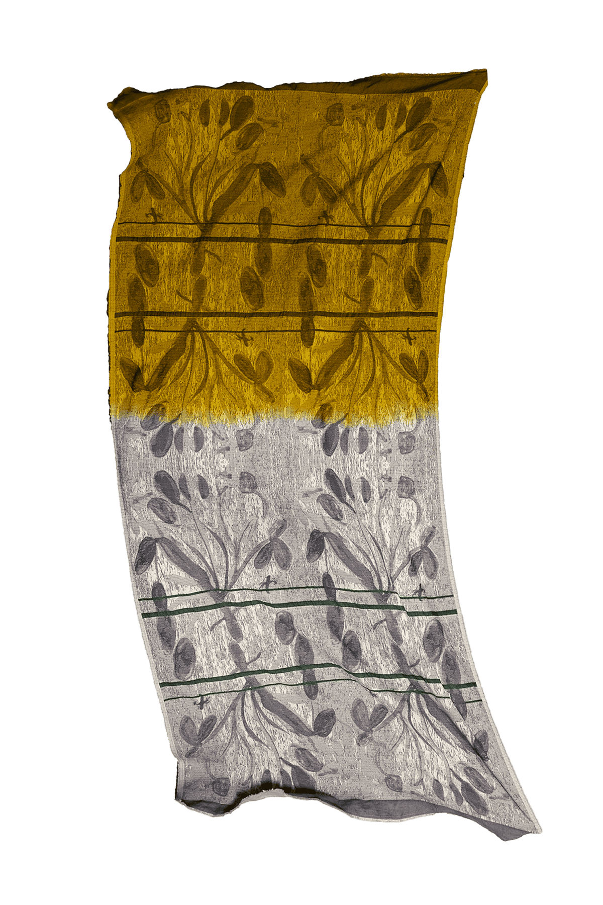 Green Watercolour Jacquard Throw