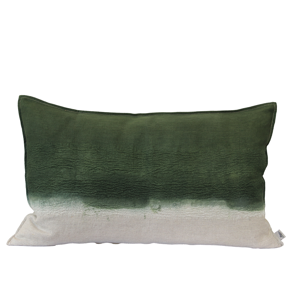 Variegated Stripe PFD Embroidered Cushion