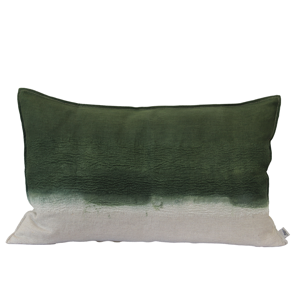Variegated Stripe PFD Embroidered Cushion