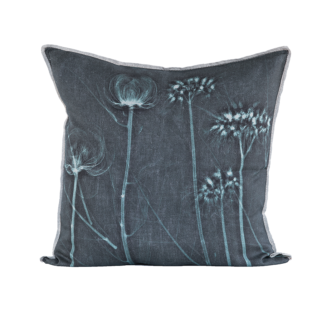 Will's Teal Garden Cushion, Printed