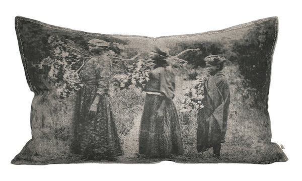 Ladies with Branches Cushion, Printed