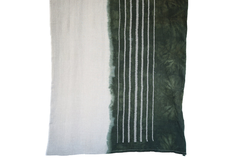 Stripe Throw Stone on Stone