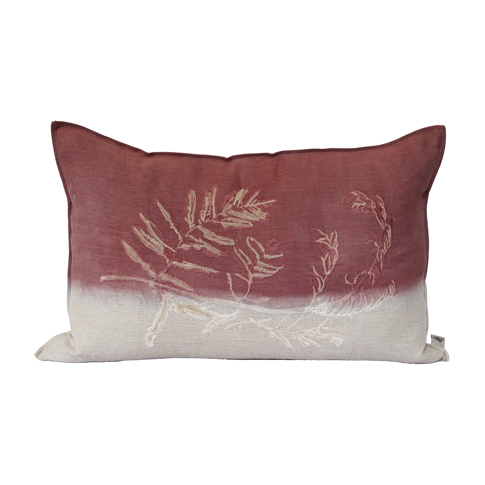 Fern 1 Embroidered Cushion