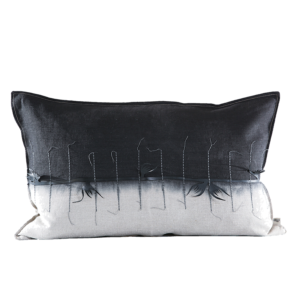 Rubber Applique Cushion