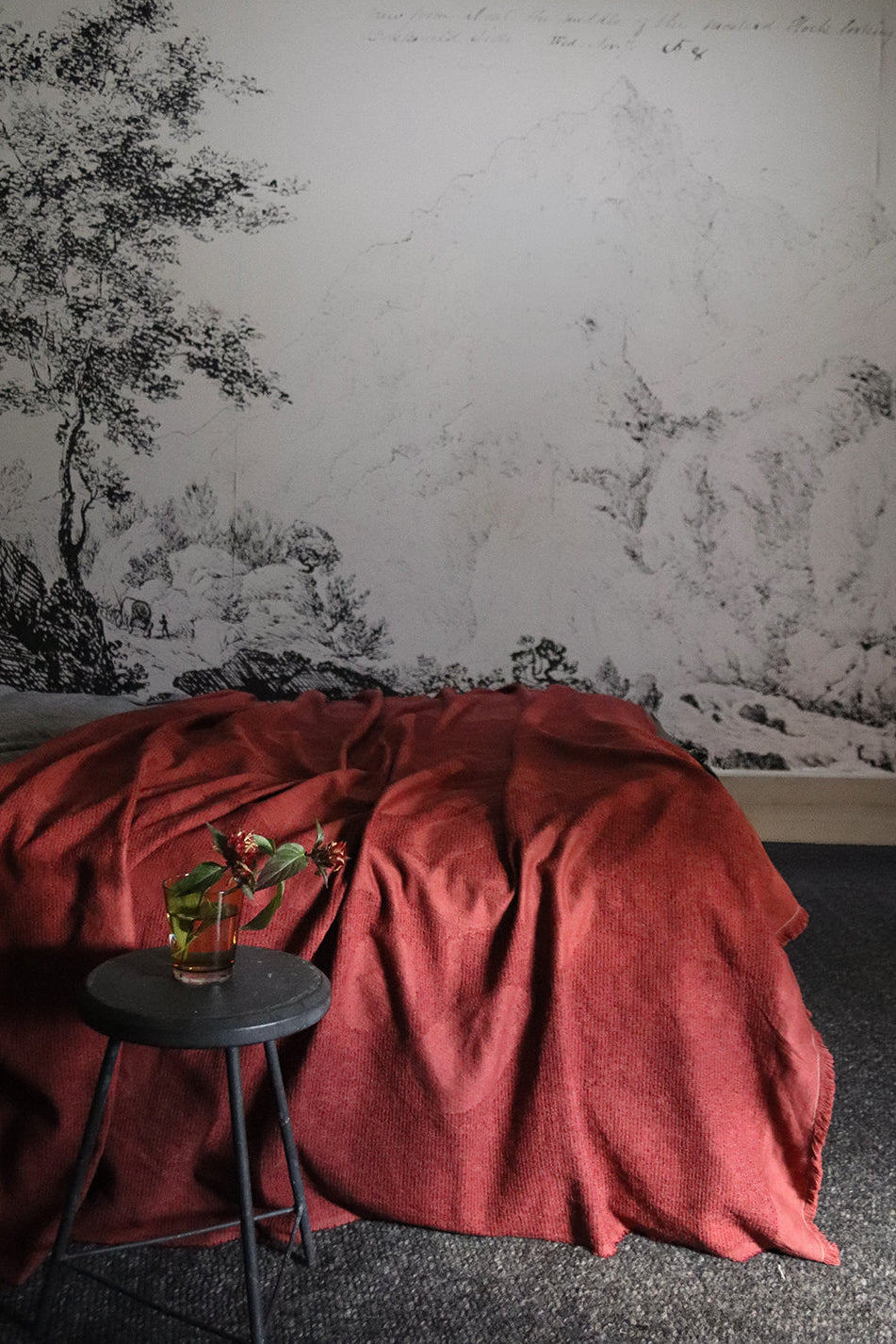 Overdyed Watercolour Throw